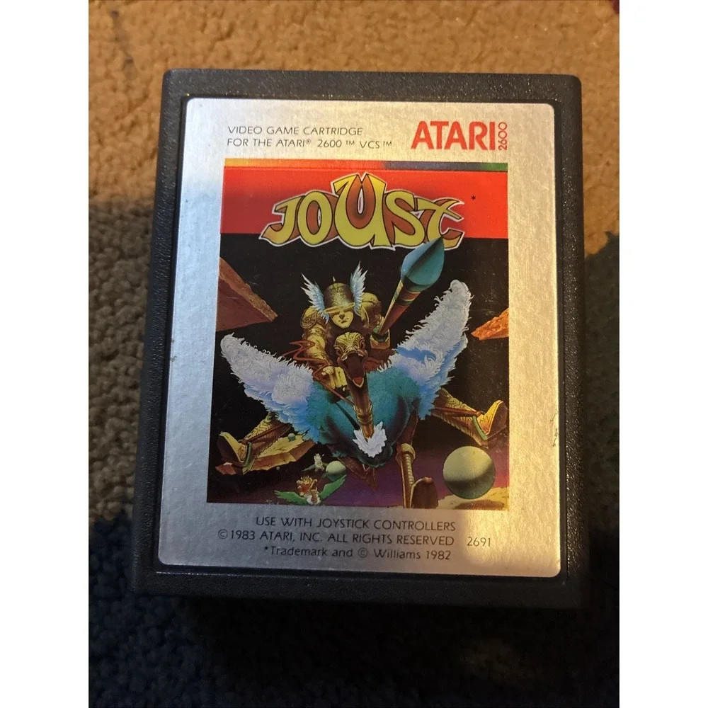 TESTED Joust (Atari 2600, 1983) Cartridge W/ Manual - Video